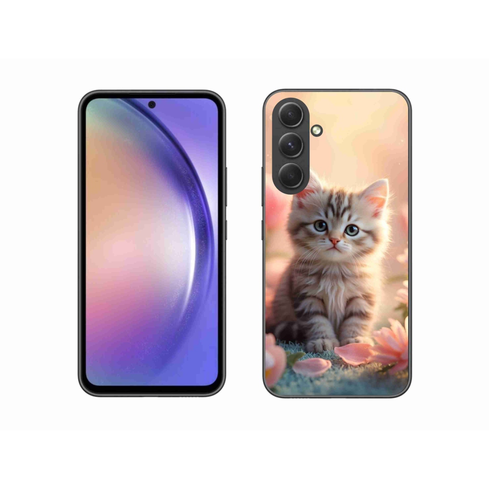 Gelový kryt mmCase na Samsung Galaxy A54 5G - roztomilé kotě 8