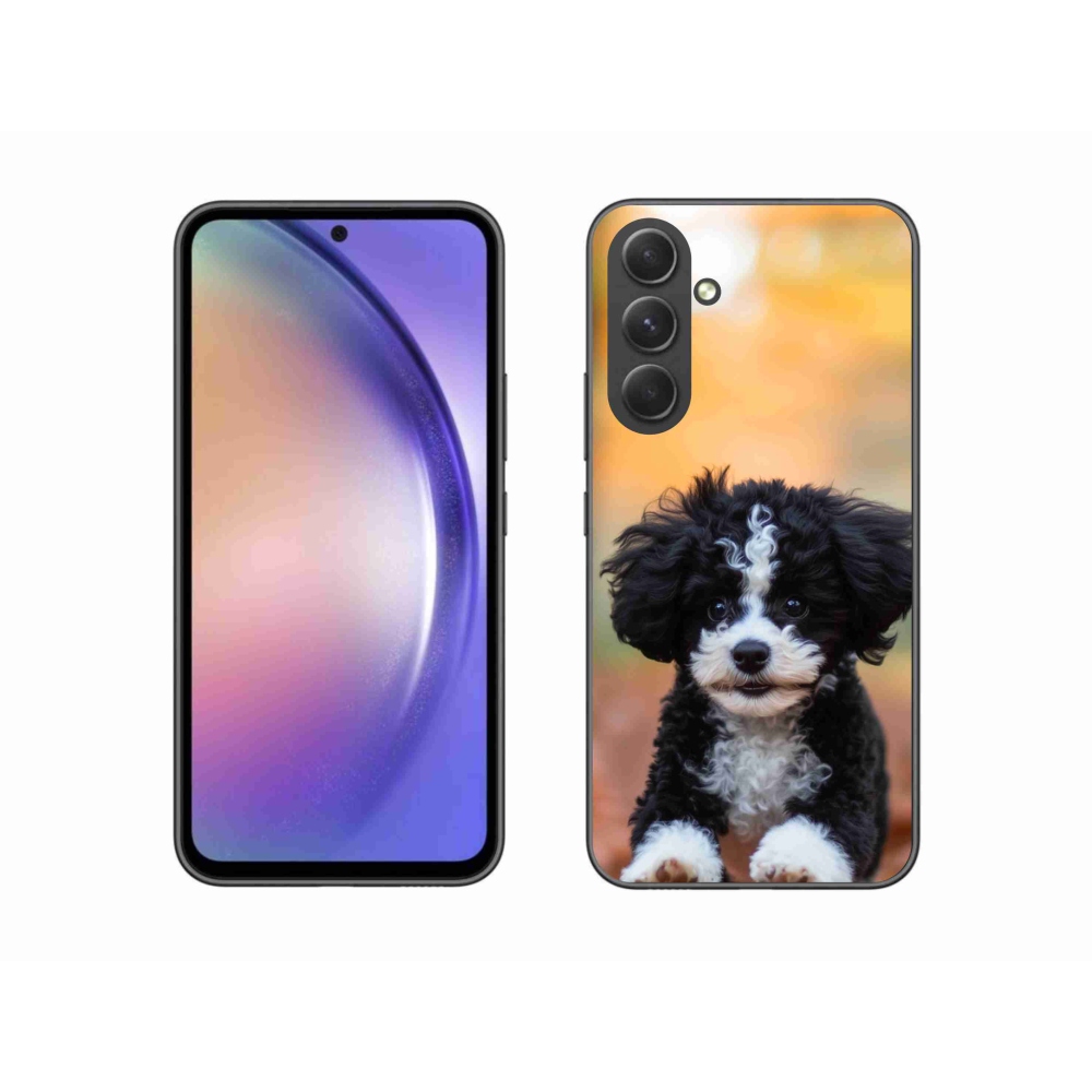 Gelový kryt mmCase na Samsung Galaxy A54 5G - roztomilé štěně 2