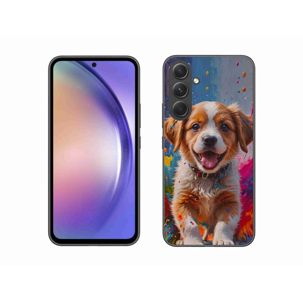 Gelový kryt mmCase na Samsung Galaxy A54 5G - roztomilé štěně 3