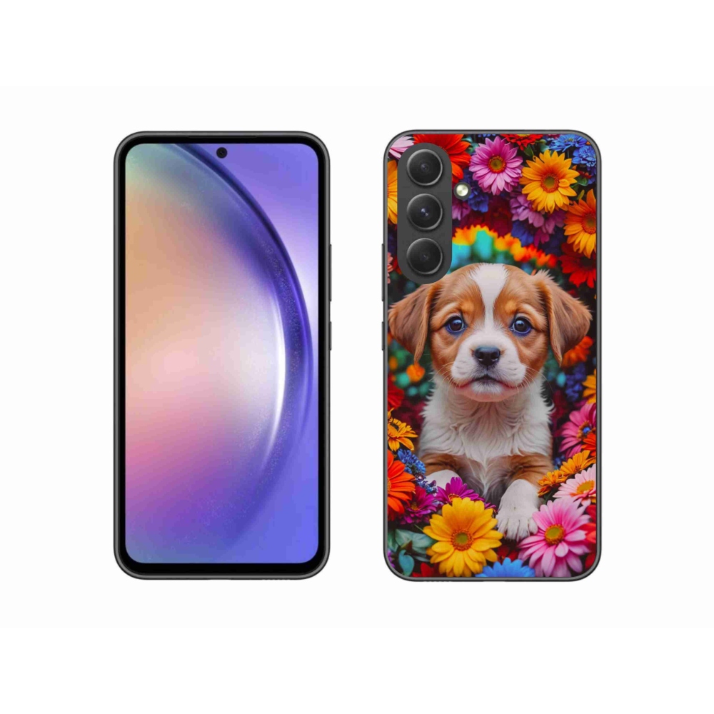 Gelový kryt mmCase na Samsung Galaxy A54 5G - roztomilé štěně