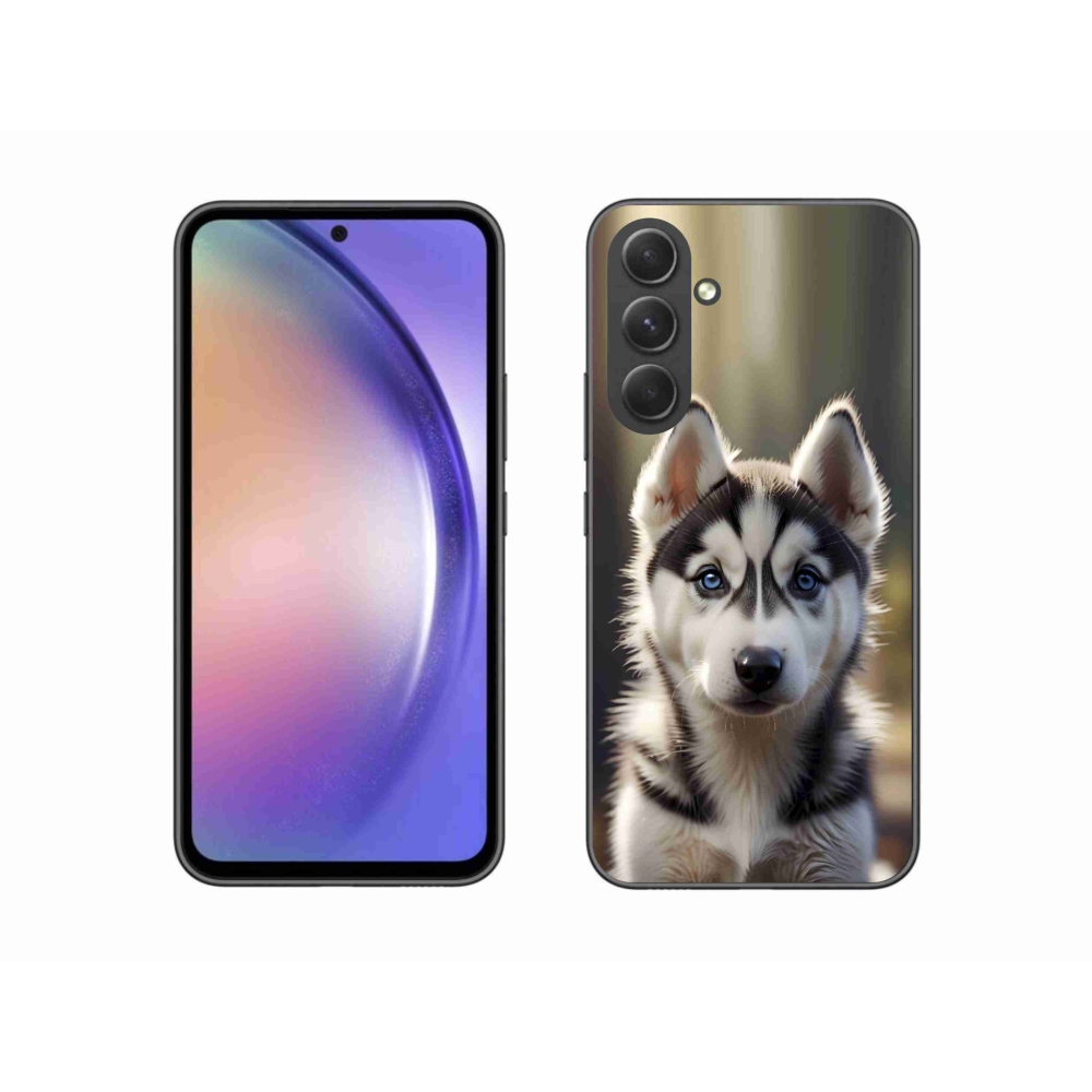 Gelový kryt mmCase na Samsung Galaxy A54 5G - roztomilý sibiřský husky