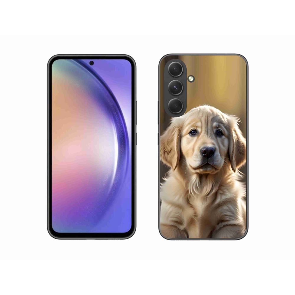 Gelový kryt mmCase na Samsung Galaxy A54 5G - roztomilý zlatý retrívr