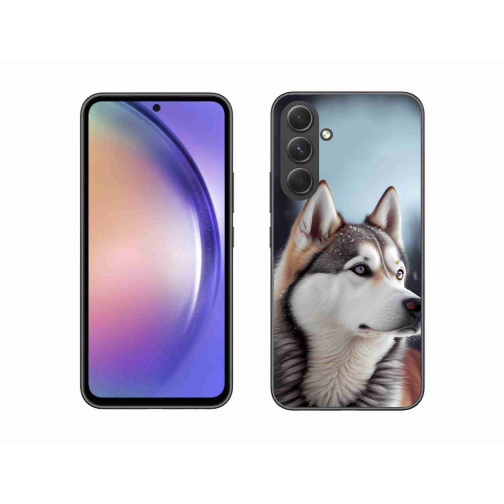 Gelový kryt mmCase na Samsung Galaxy A54 5G - sibiřský husky