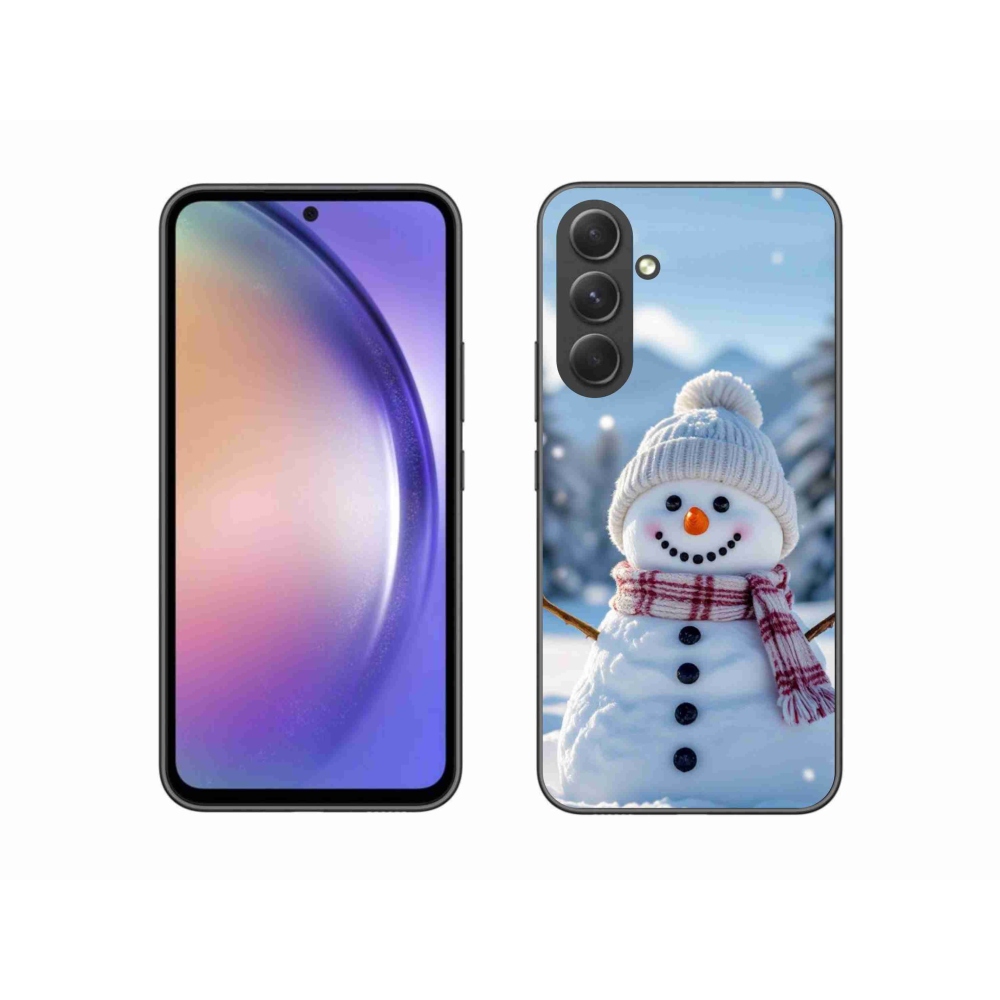 Gelový kryt mmCase na Samsung Galaxy A54 5G - sněhulák 3