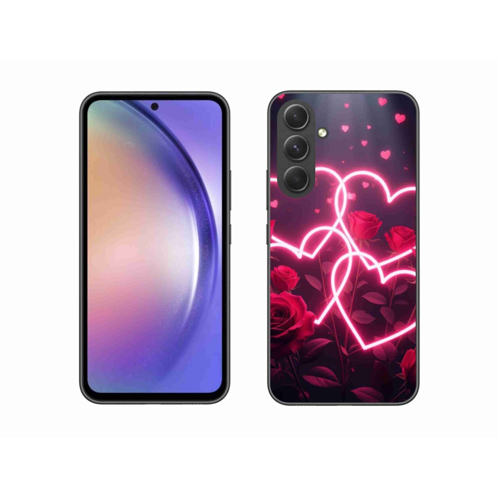 Gelový kryt mmCase na Samsung Galaxy A54 5G - srdce lásky