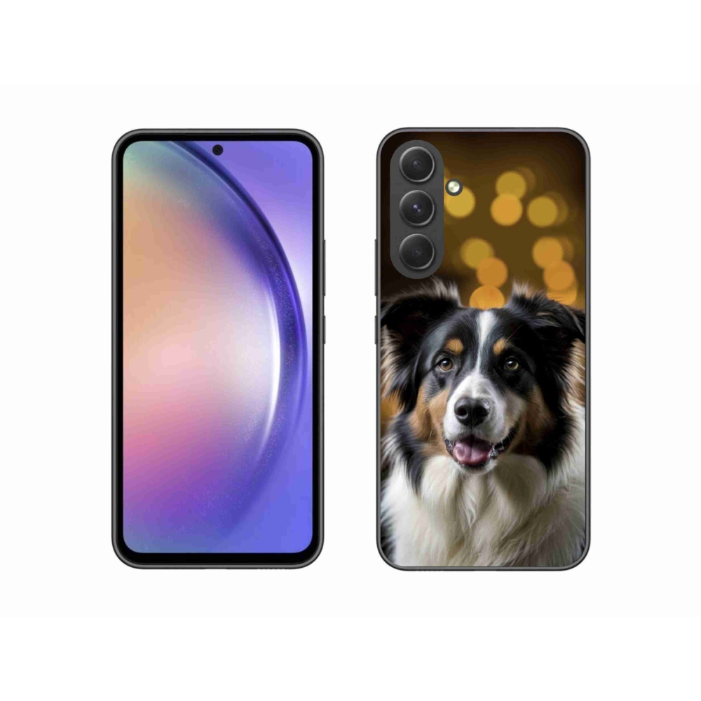 Gelový kryt mmCase na Samsung Galaxy A54 5G - usměvavý australský ovčák