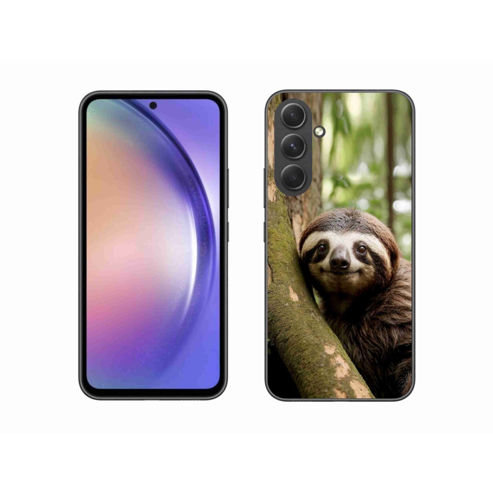Gelový kryt mmCase na Samsung Galaxy A54 5G - usměvavý lenochod