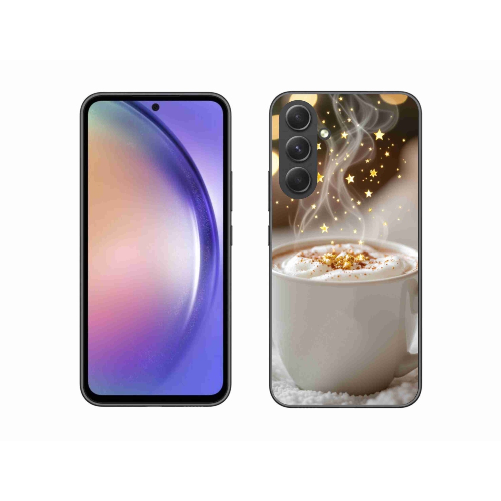 Gelový kryt mmCase na Samsung Galaxy A54 5G - vánoční horký nápoj