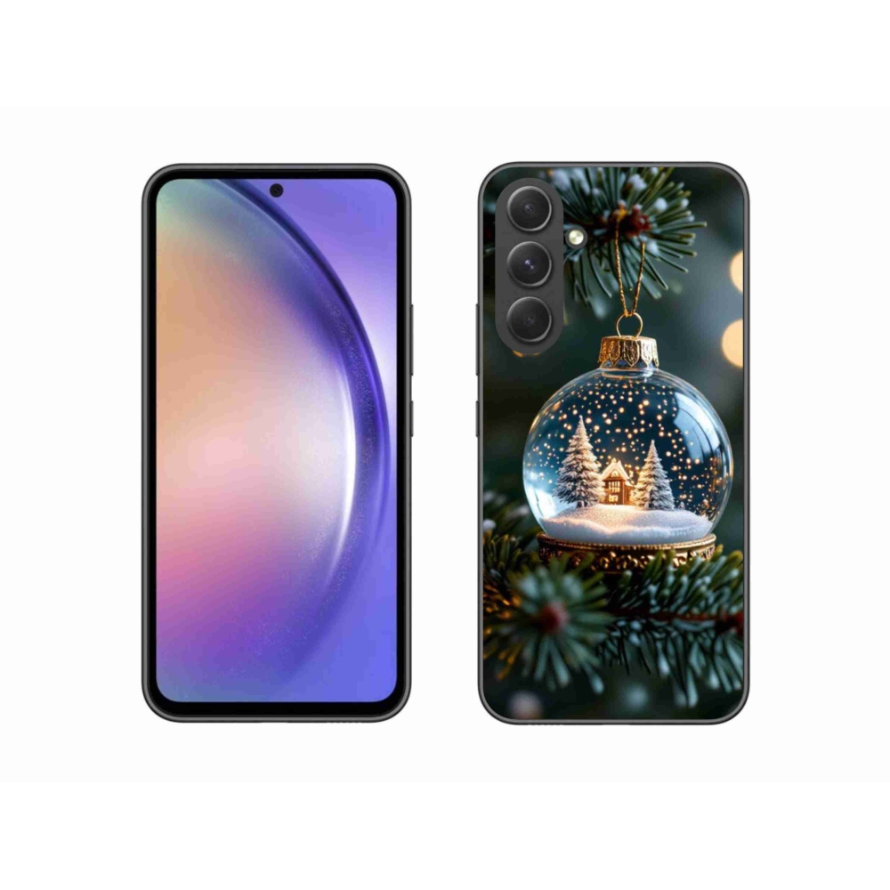 Gelový kryt mmCase na Samsung Galaxy A54 5G - vánoční koule 2