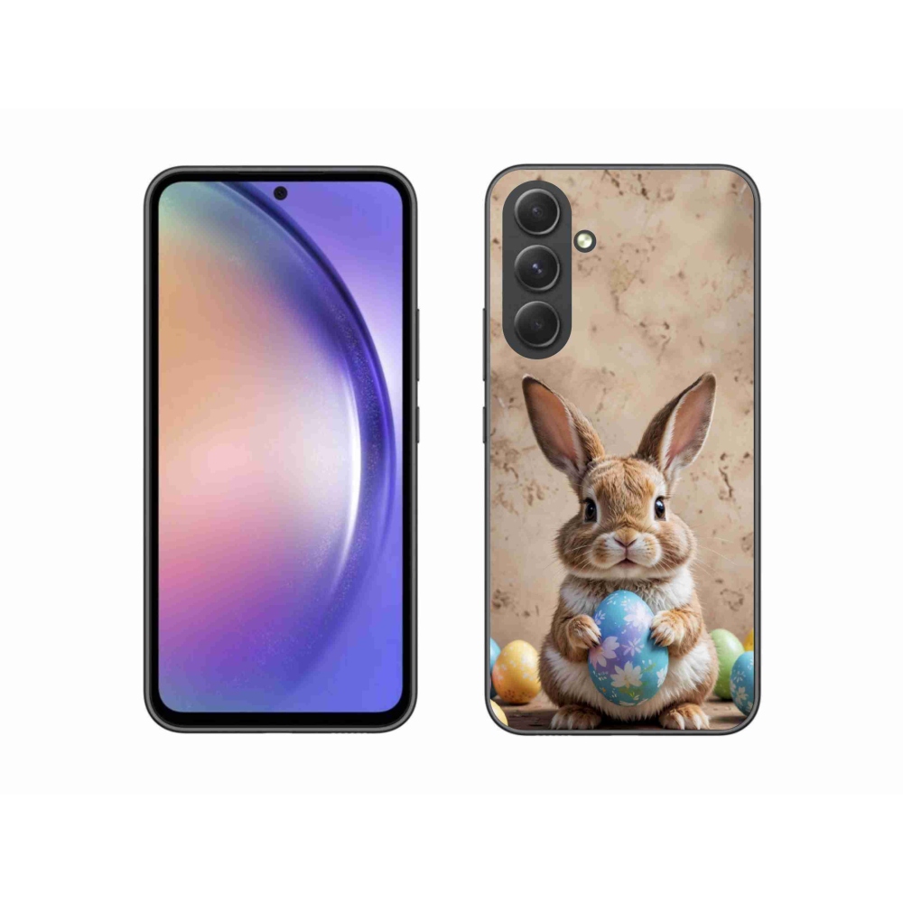 Gelový kryt mmCase na Samsung Galaxy A54 5G - velikonoční králíček
