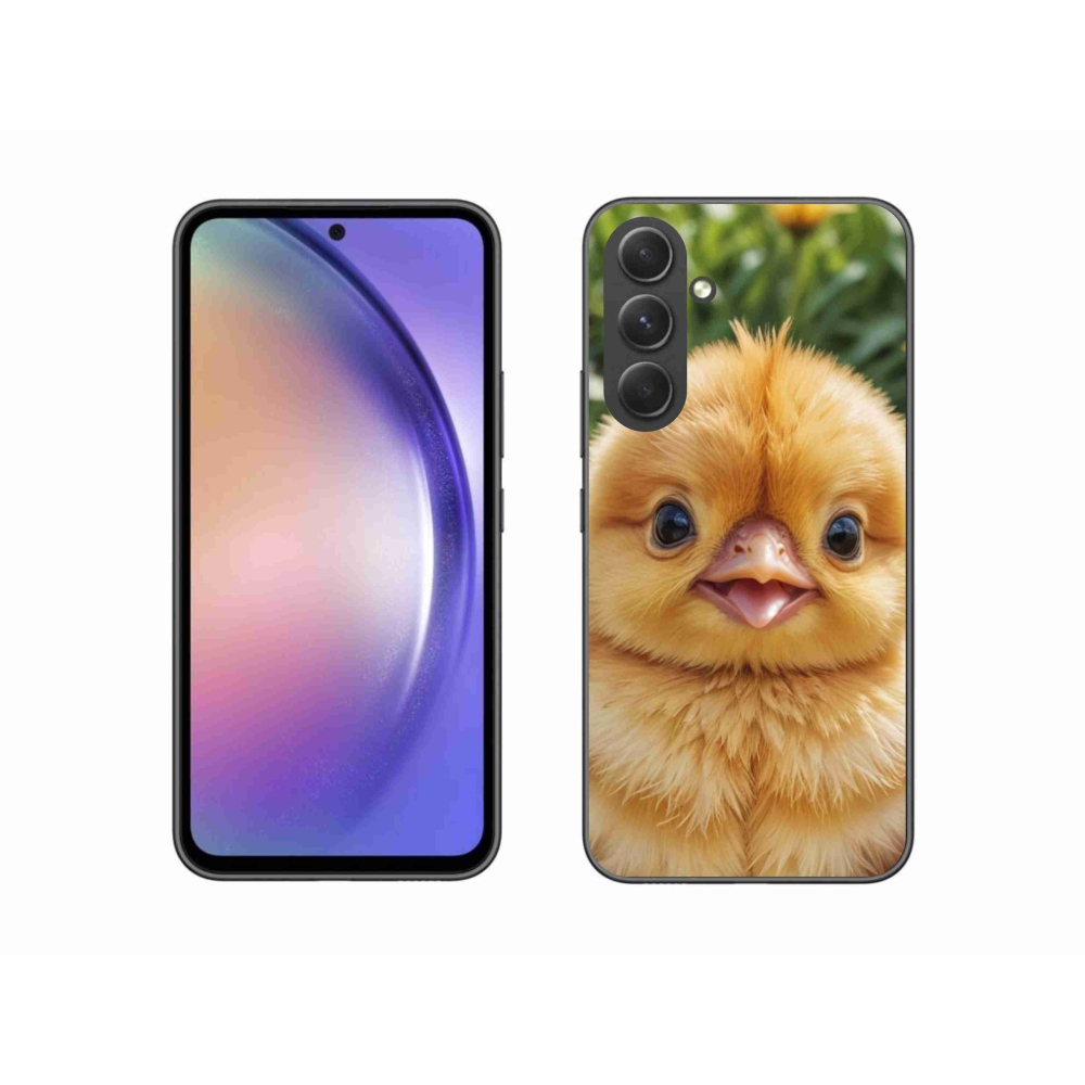 Gelový kryt mmCase na Samsung Galaxy A54 5G - veselé kuřátko