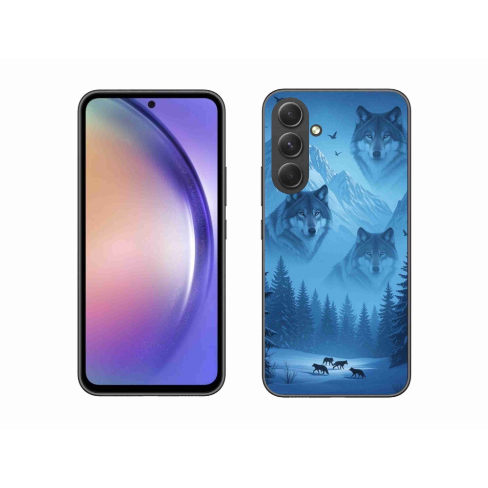 Gelový kryt mmCase na Samsung Galaxy A54 5G - vlčí smečka