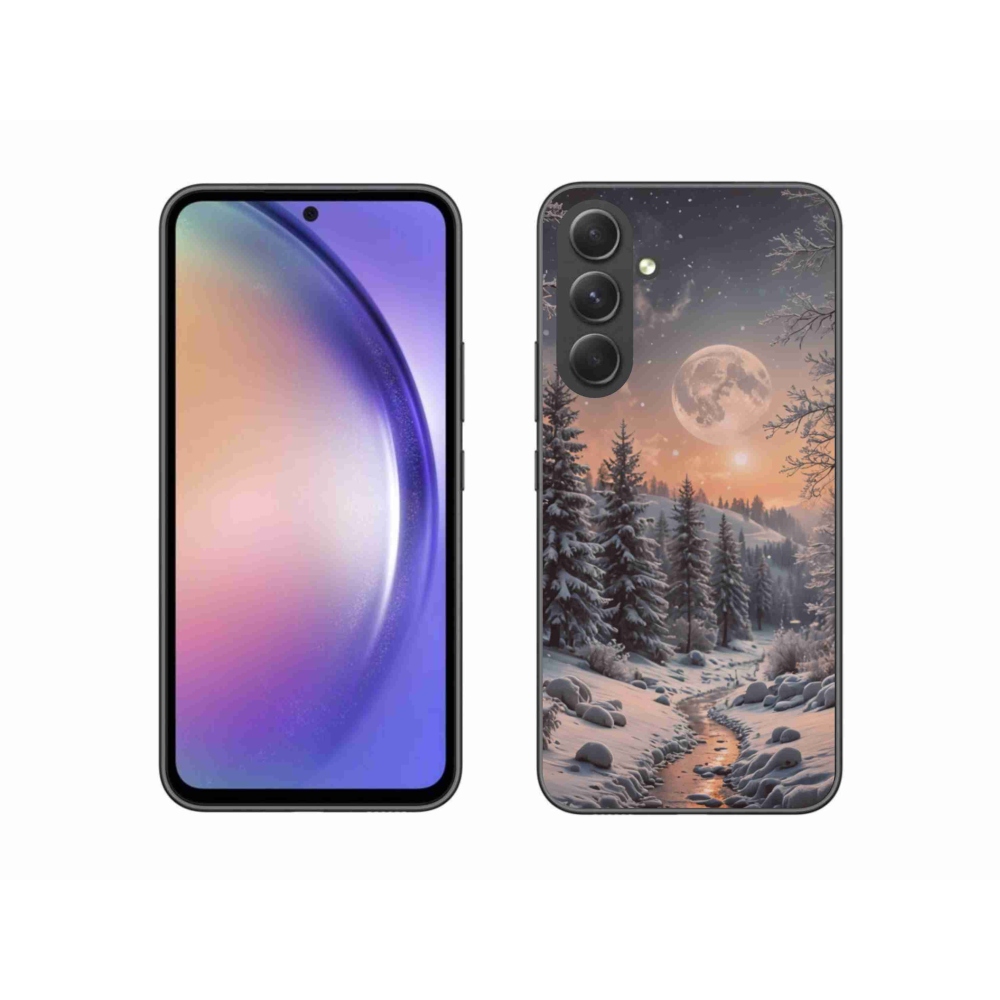 Gelový kryt mmCase na Samsung Galaxy A54 5G - zimní krajina 2