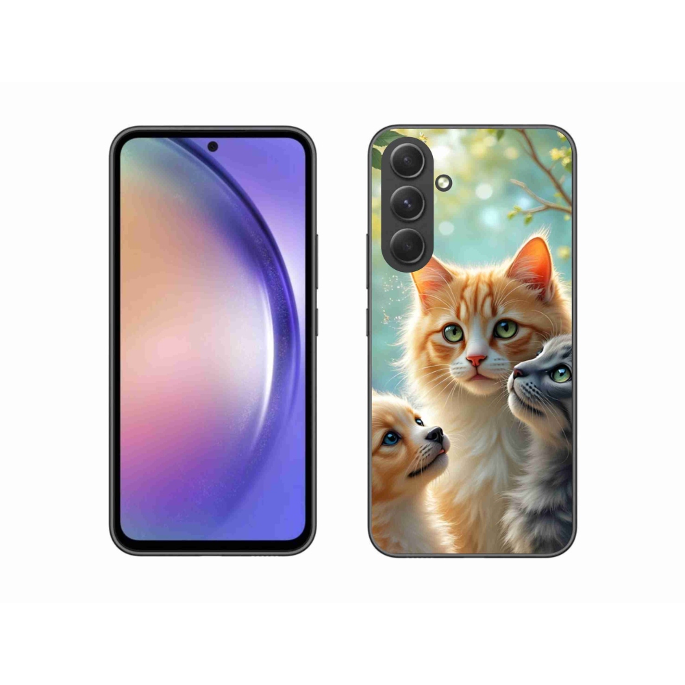 Gelový kryt mmCase na Samsung Galaxy A54 5G - zvířecí přátelství 2