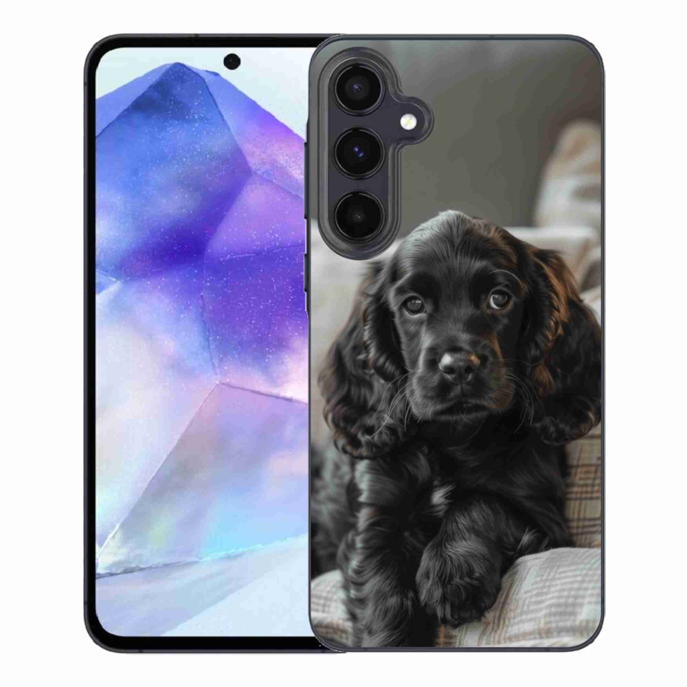 Gelový kryt mmCase na Samsung Galaxy A55 5G - anglický kokršpaněl