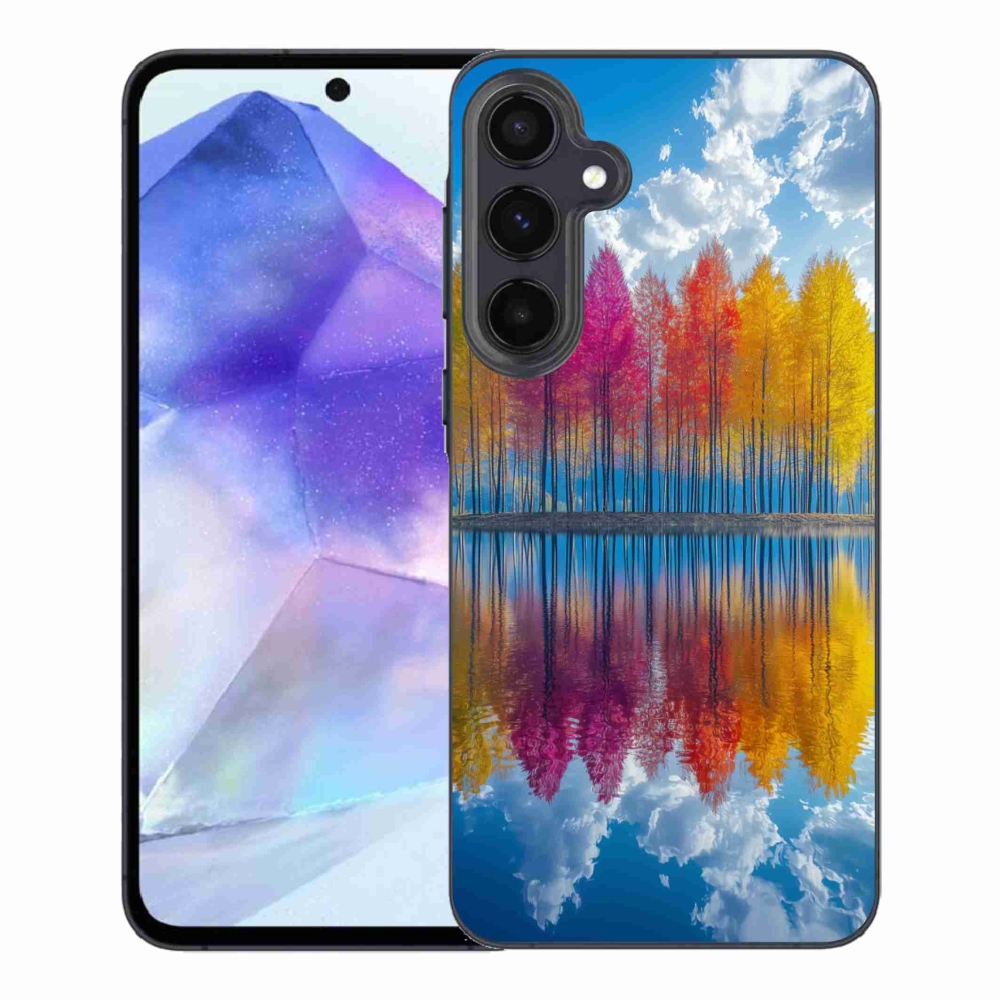 Gelový kryt mmCase na Samsung Galaxy A55 5G - barevné stromy