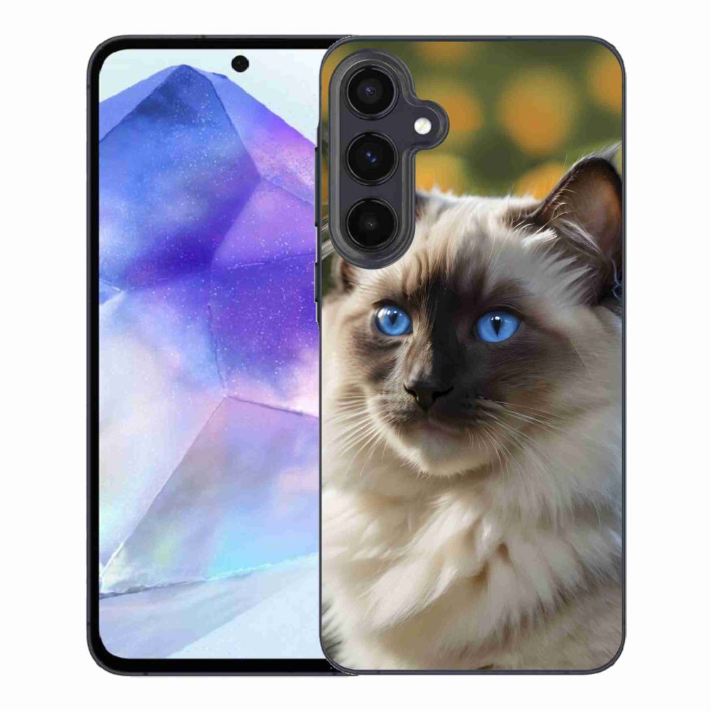 Gelový kryt mmCase na Samsung Galaxy A55 5G - bílý ragdoll