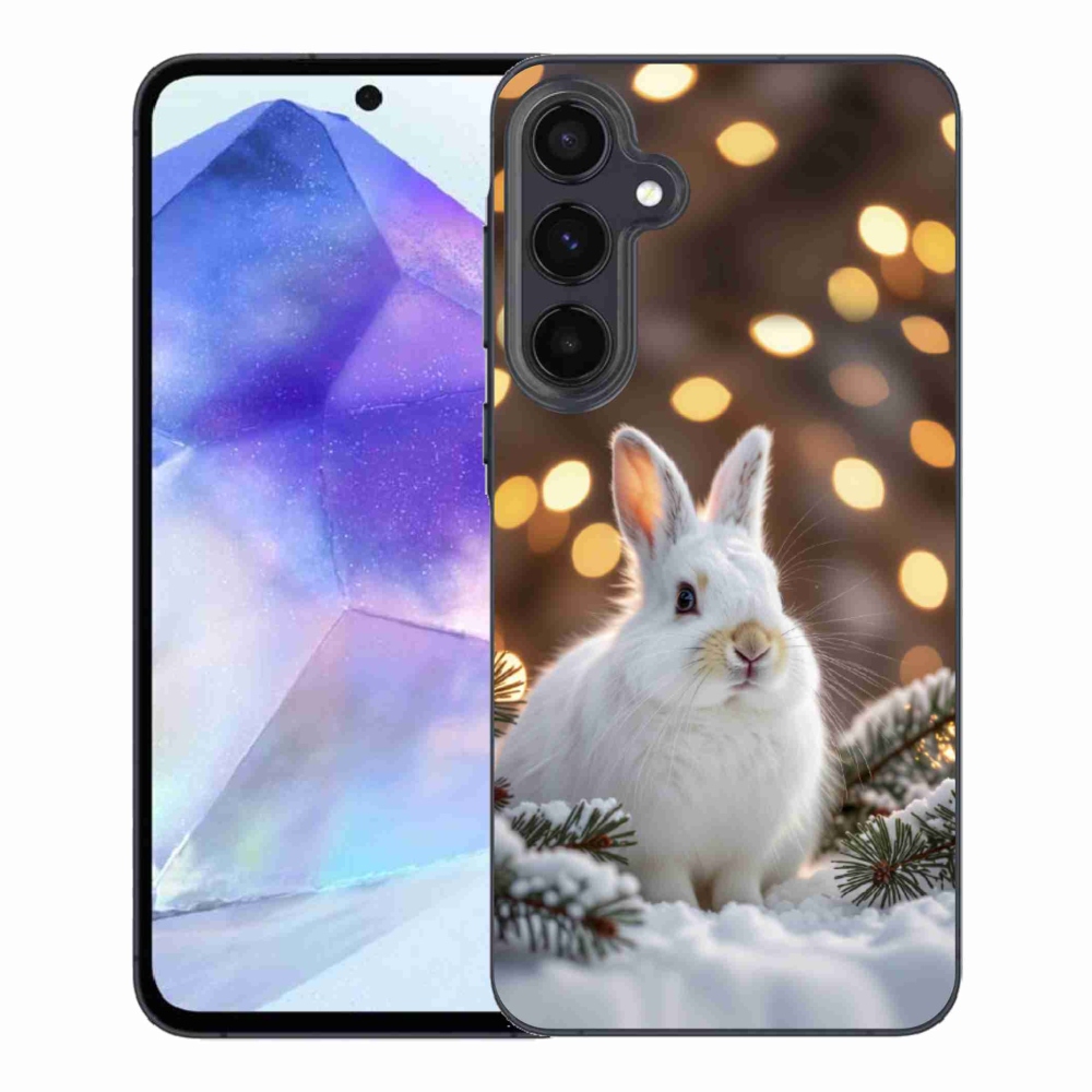 Gelový kryt mmCase na Samsung Galaxy A55 5G - bílý zajíc