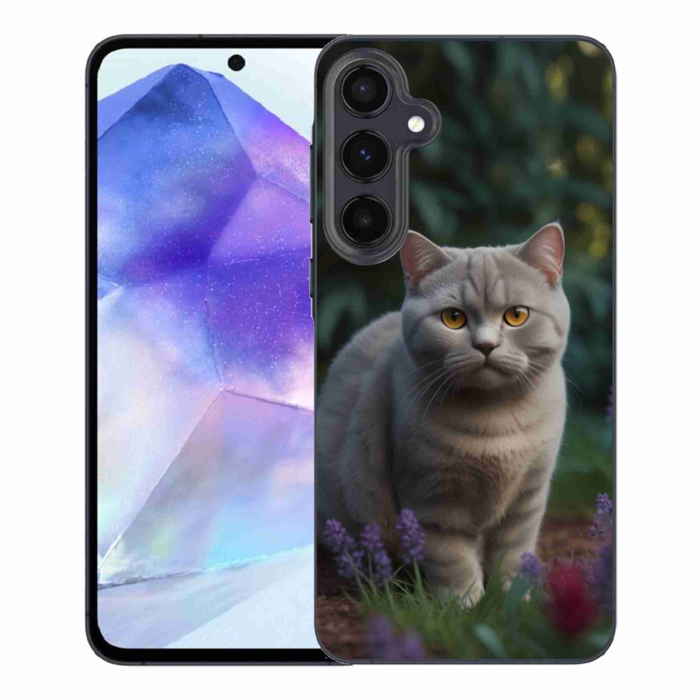 Gelový kryt mmCase na Samsung Galaxy A55 5G - britská kočka