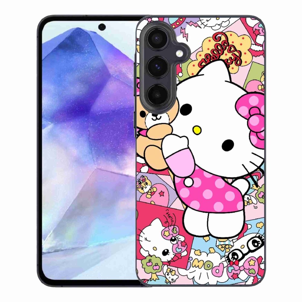 Gelový kryt mmCase na Samsung Galaxy A55 5G - cute kitty