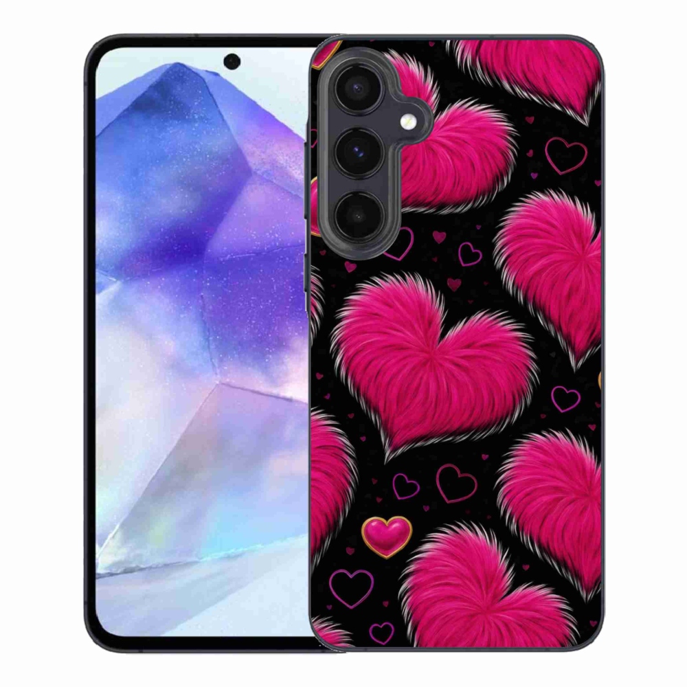 Gelový kryt mmCase na Samsung Galaxy A55 5G - hebká srdce