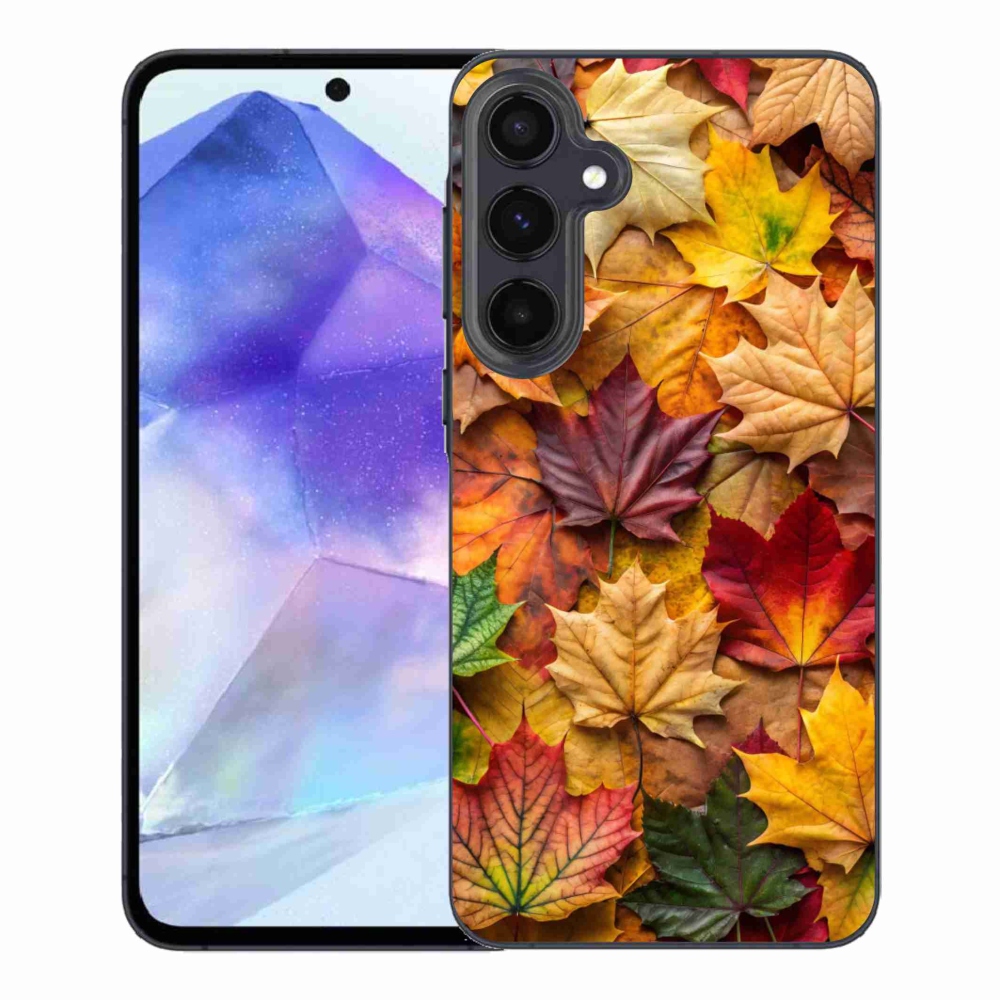 Gelový kryt mmCase na Samsung Galaxy A55 5G - javorové listy 2