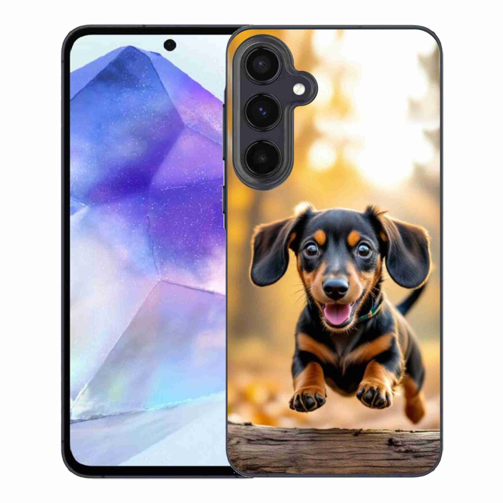 Gelový kryt mmCase na Samsung Galaxy A55 5G - jezevčík 2