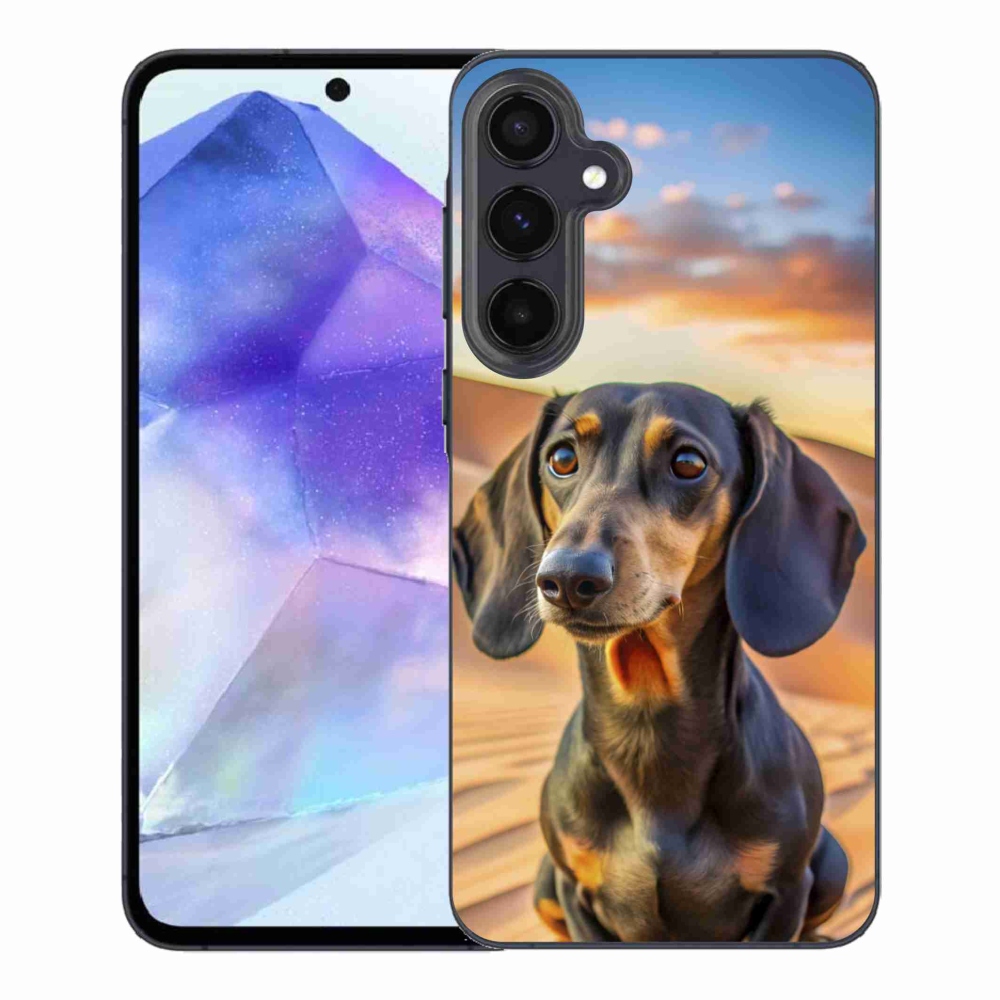 Gelový kryt mmCase na Samsung Galaxy A55 5G - jezevčík 3 