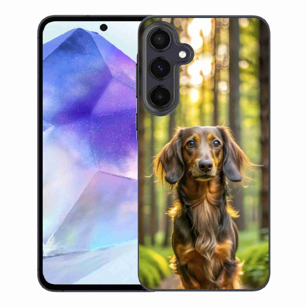 Gelový kryt mmCase na Samsung Galaxy A55 5G - jezevčík 4