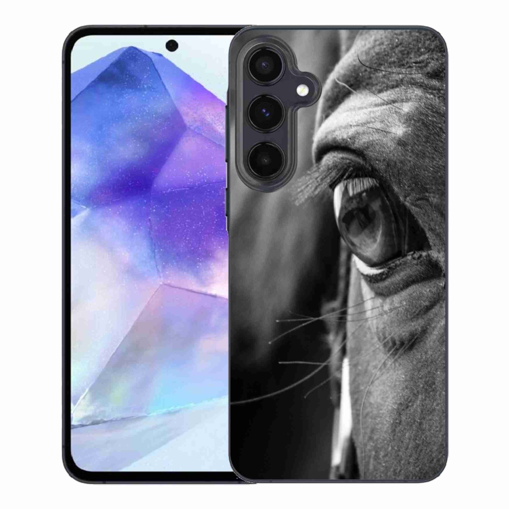 Gelový kryt mmCase na Samsung Galaxy A55 5G - koňský pohled
