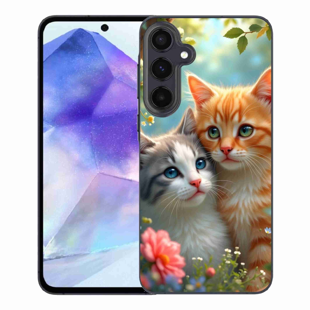 Gelový kryt mmCase na Samsung Galaxy A55 5G - kočičí láska 2