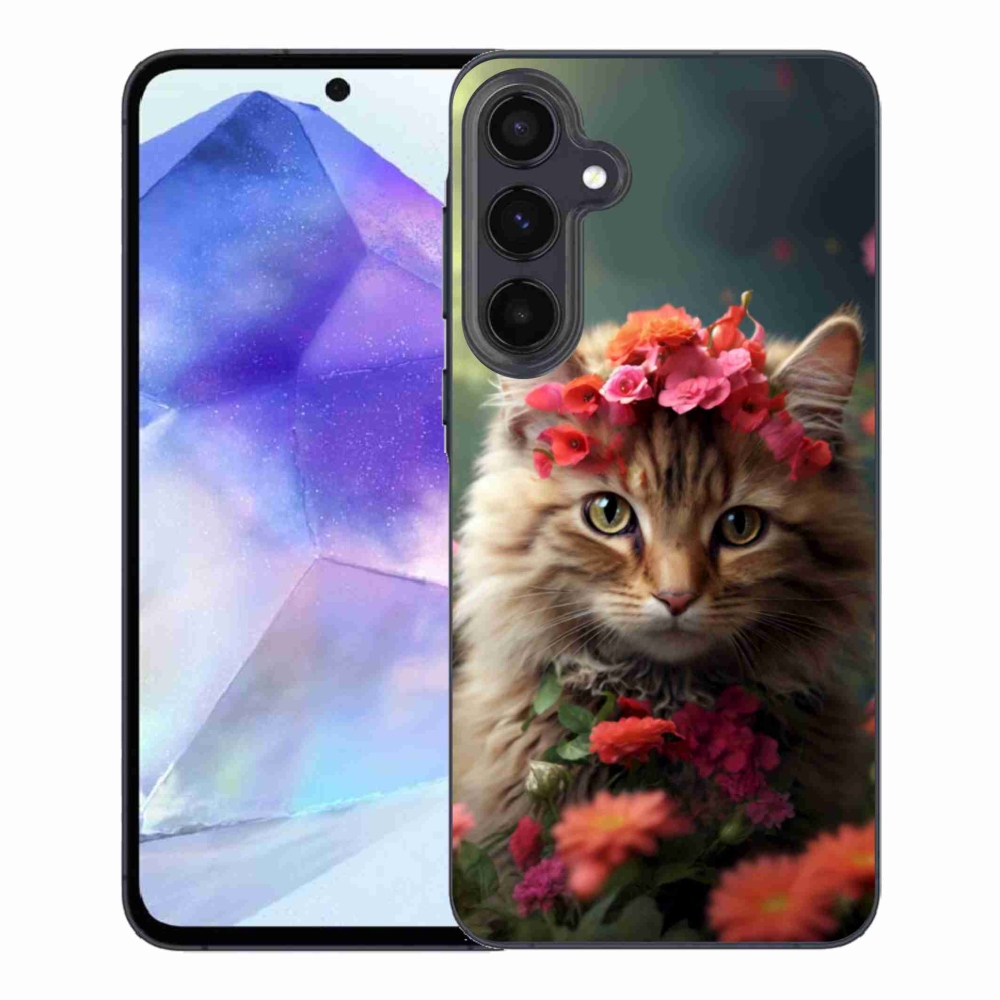 Gelový kryt mmCase na Samsung Galaxy A55 5G - kočíčí princezna
