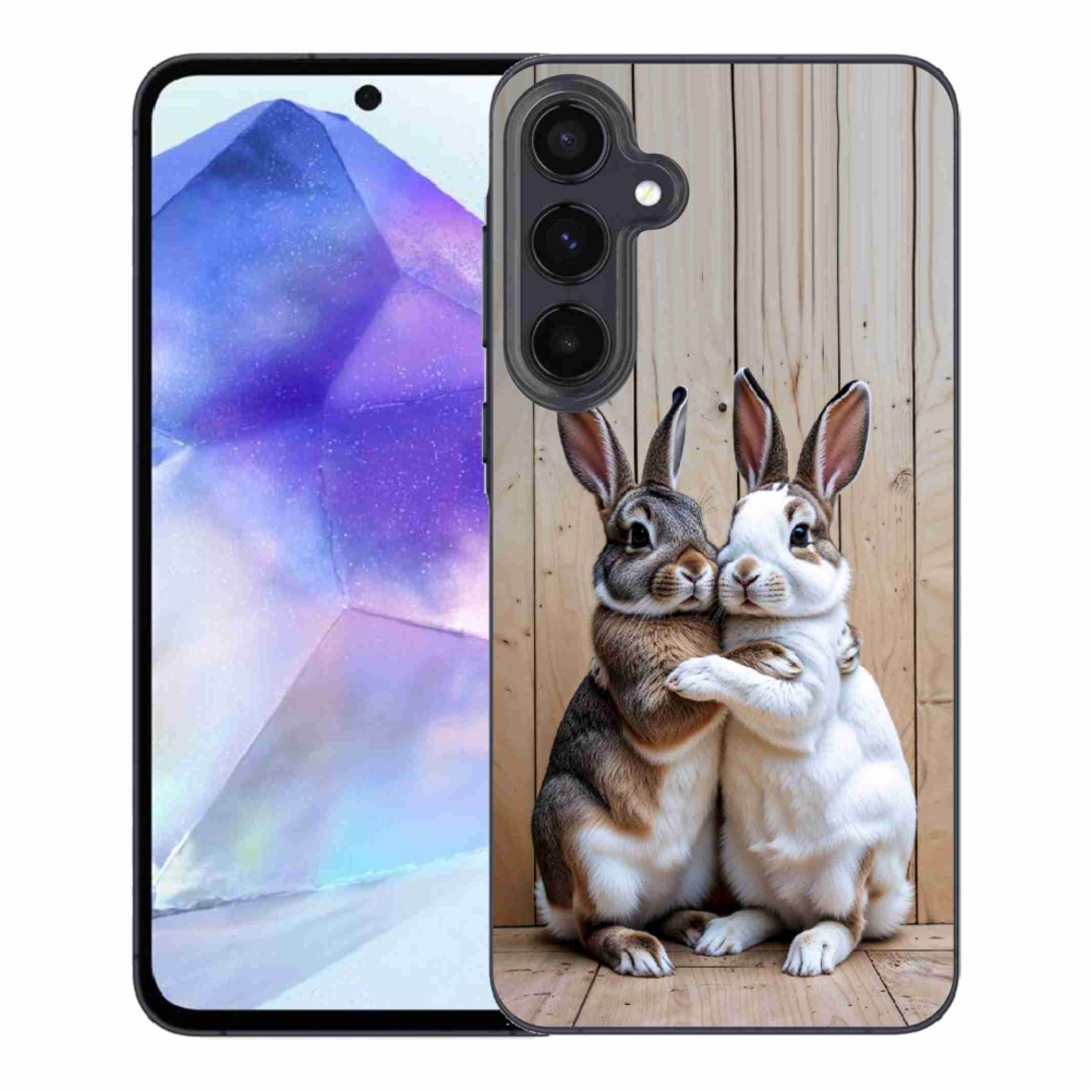 Gelový kryt mmCase na Samsung Galaxy A55 5G - králičí pár
