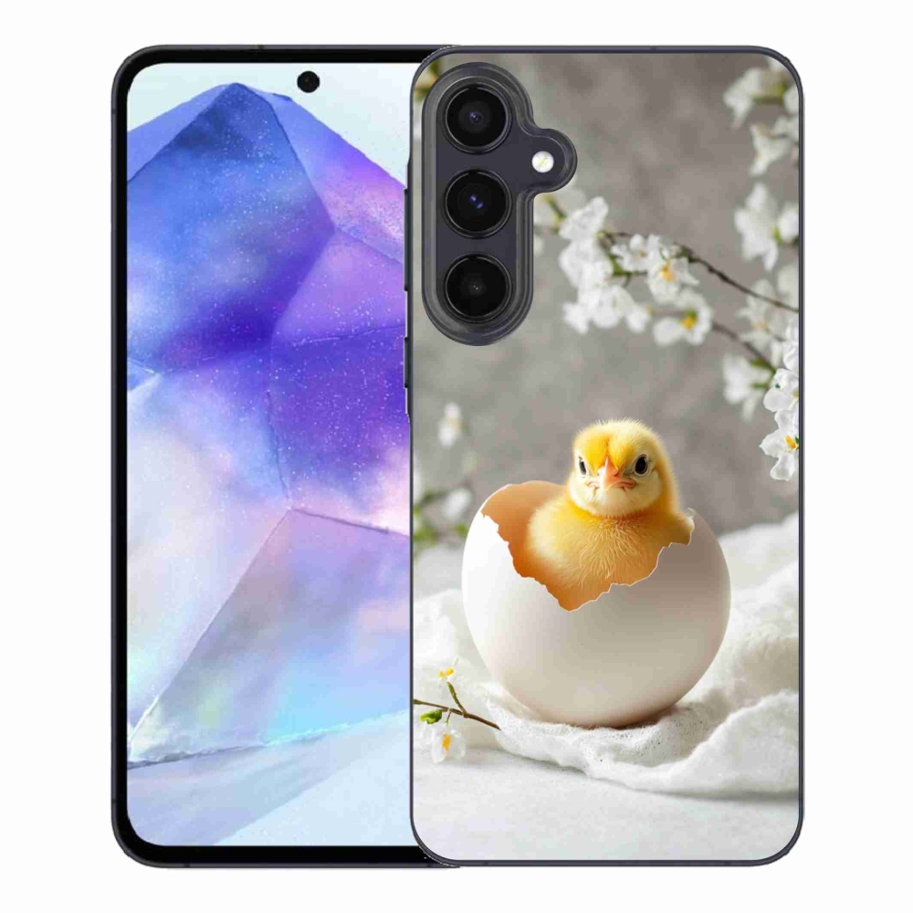 Gelový kryt mmCase na Samsung Galaxy A55 5G - kuřátko