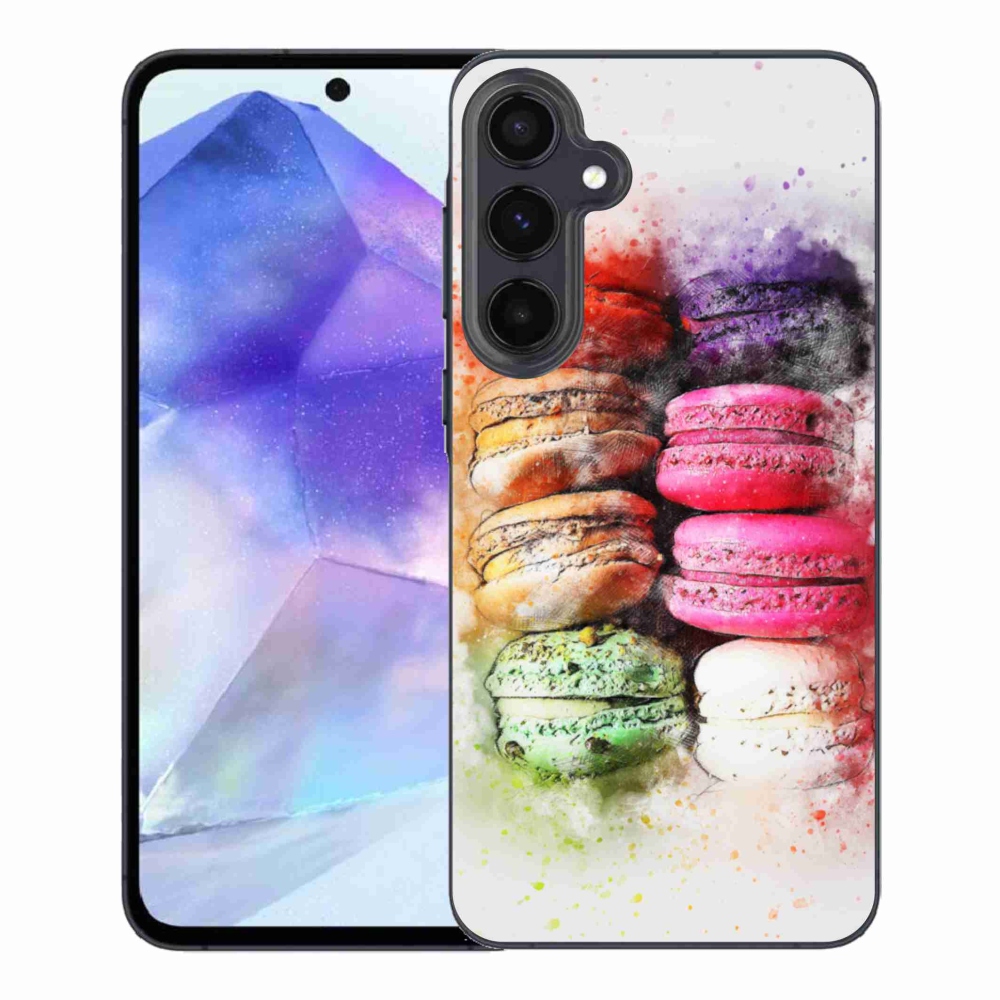 Gelový kryt mmCase na Samsung Galaxy A55 5G - makrónky