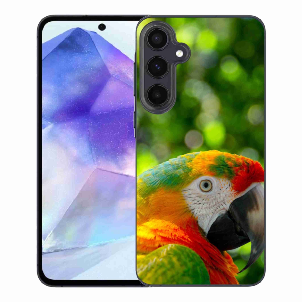 Gelový kryt mmCase na Samsung Galaxy A55 5G - papoušek ara 3