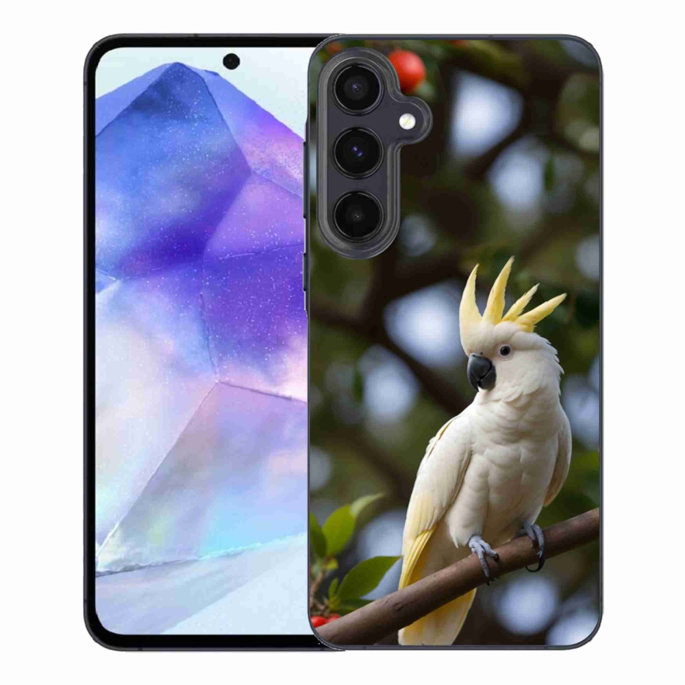 Gelový kryt mmCase na Samsung Galaxy A55 5G - papoušek kakadu 3