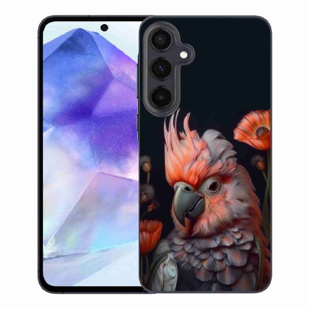 Gelový kryt mmCase na Samsung Galaxy A55 5G - papoušek kakadu v barvách