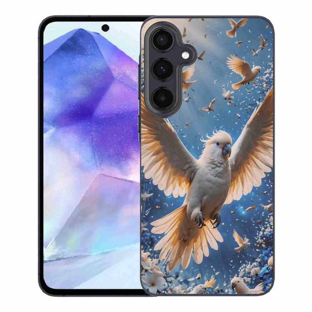 Gelový kryt mmCase na Samsung Galaxy A55 5G - papoušek kakadu