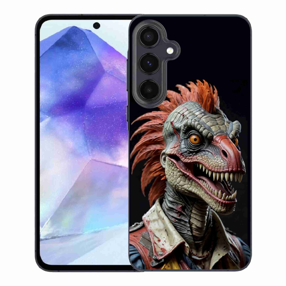 Gelový kryt mmCase na Samsung Galaxy A55 5G - punk dinosaurus