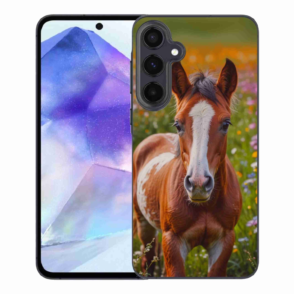 Gelový kryt mmCase na Samsung Galaxy A55 5G - roztomilé hříbě