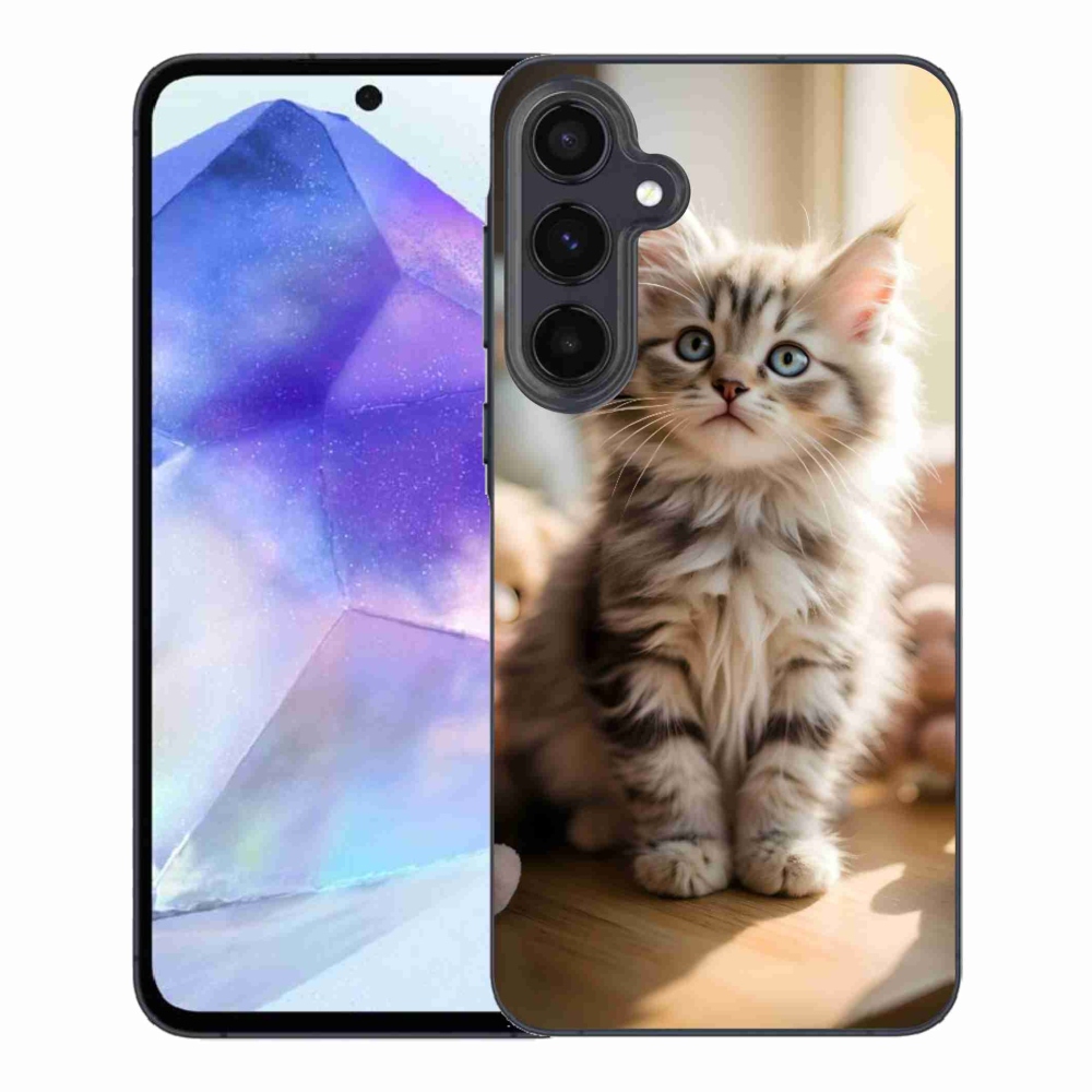 Gelový kryt mmCase na Samsung Galaxy A55 5G - roztomilé kotě 10