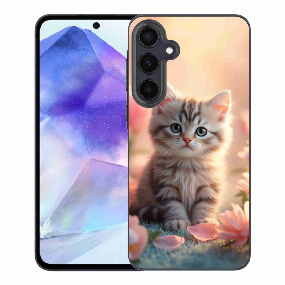 Gelový kryt mmCase na Samsung Galaxy A55 5G - roztomilé kotě 8
