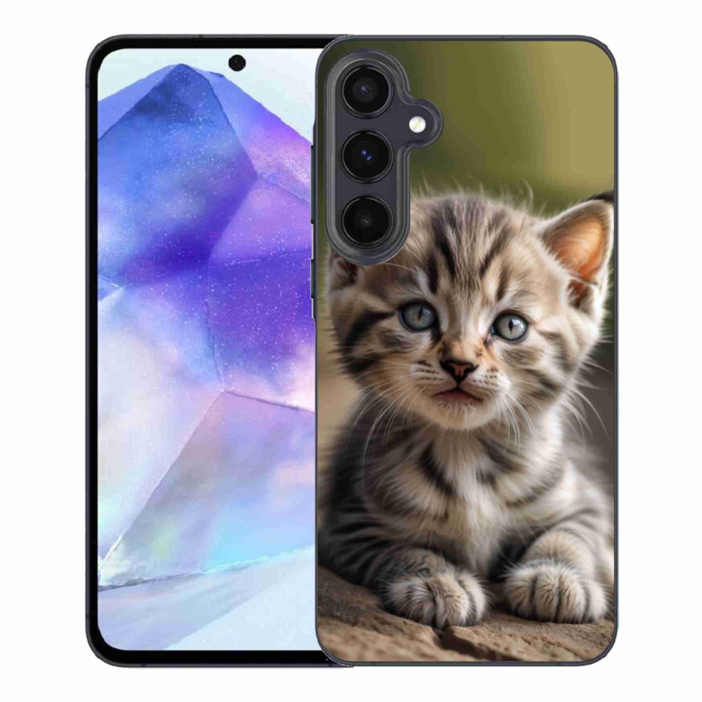 Gelový kryt mmCase na Samsung Galaxy A55 5G - roztomilé kotě 9