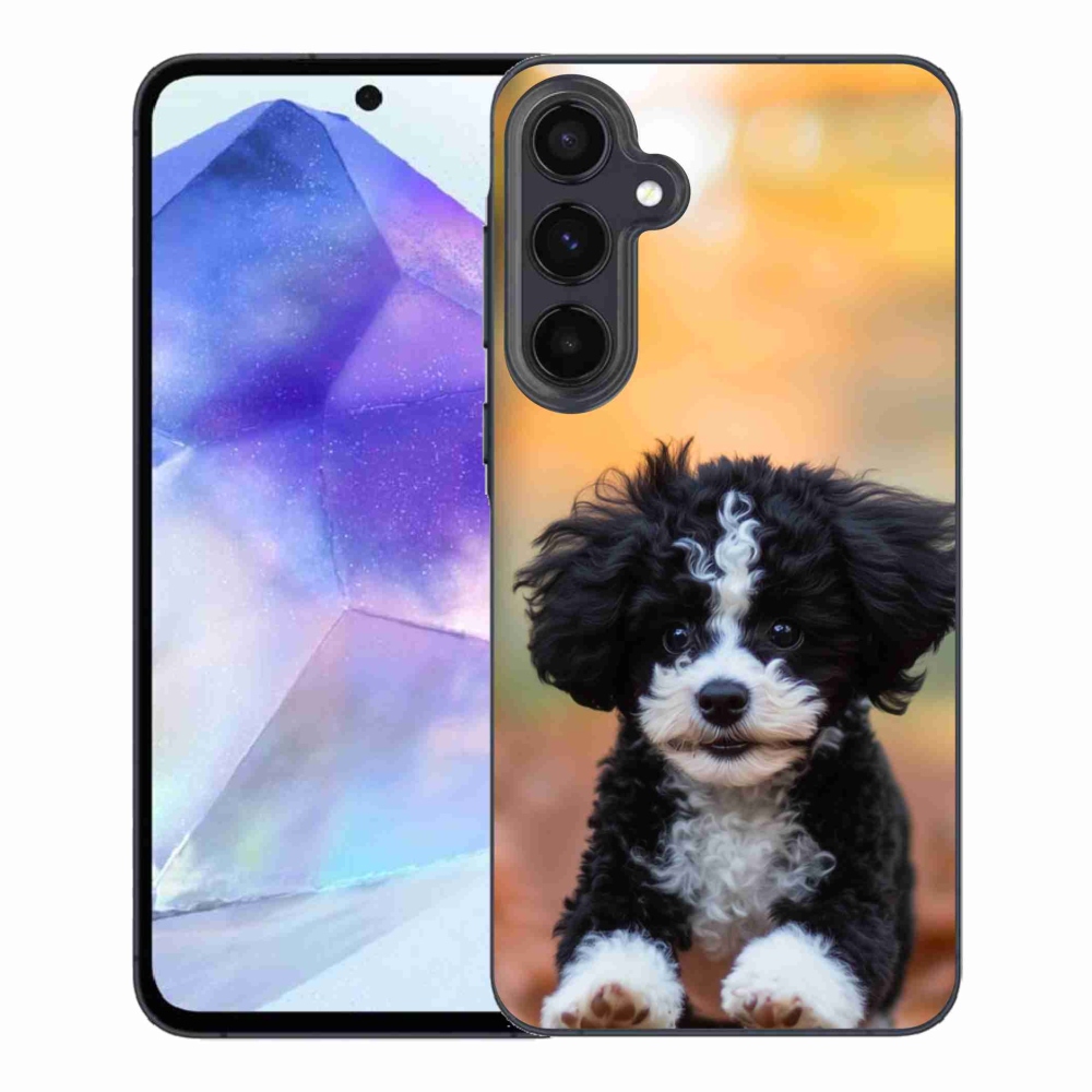 Gelový kryt mmCase na Samsung Galaxy A55 5G - roztomilé štěně 2