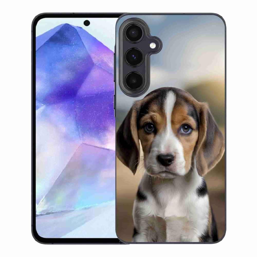 Gelový kryt mmCase na Samsung Galaxy A55 5G - roztomilý bígl