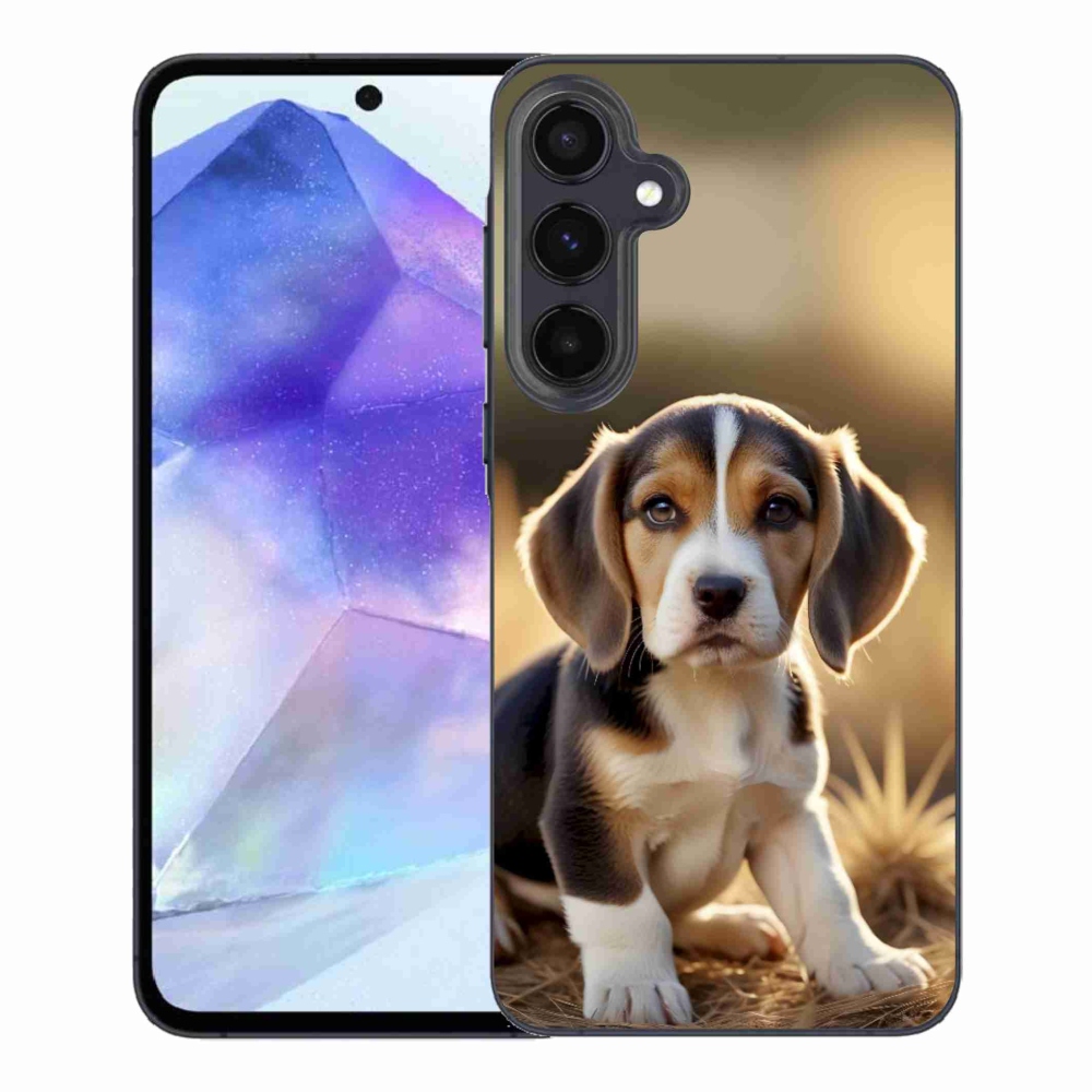 Gelový kryt mmCase na Samsung Galaxy A55 5G - roztomilý bígl