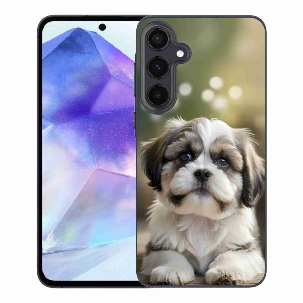 Gelový kryt mmCase na Samsung Galaxy A55 5G - roztomilý shih-tzu