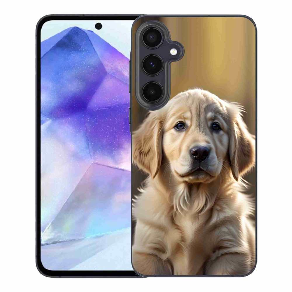Gelový kryt mmCase na Samsung Galaxy A55 5G - roztomilý zlatý retrívr