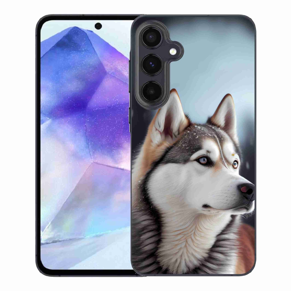 Gelový kryt mmCase na Samsung Galaxy A55 5G - sibiřský husky